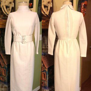 Vintage 1970's White Julie Miller Dress California